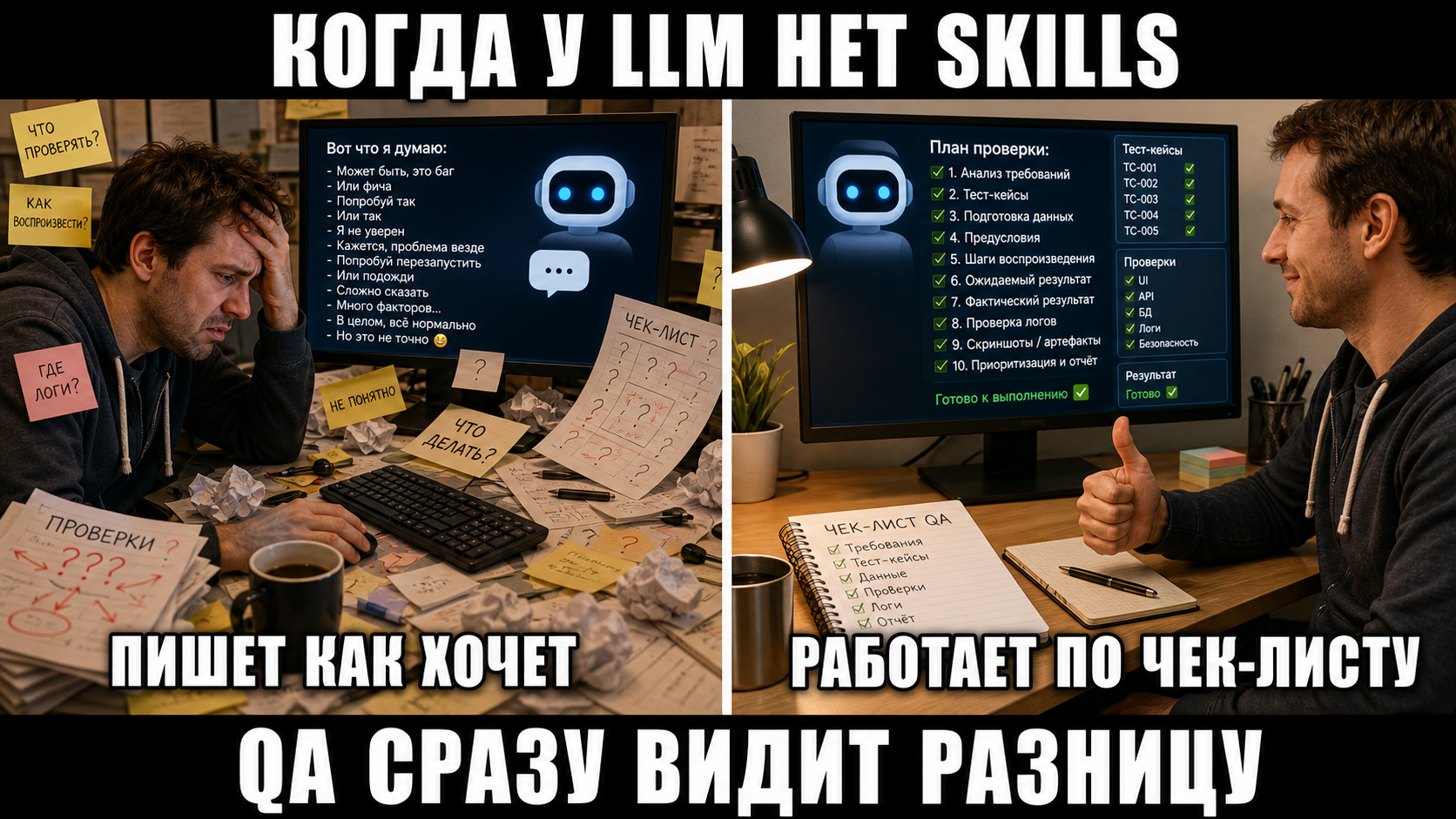 Когда у LLM есть Skills, QA сразу видит разницу