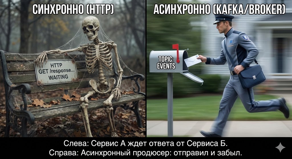 Брокеры: синхронно vs асинхронно