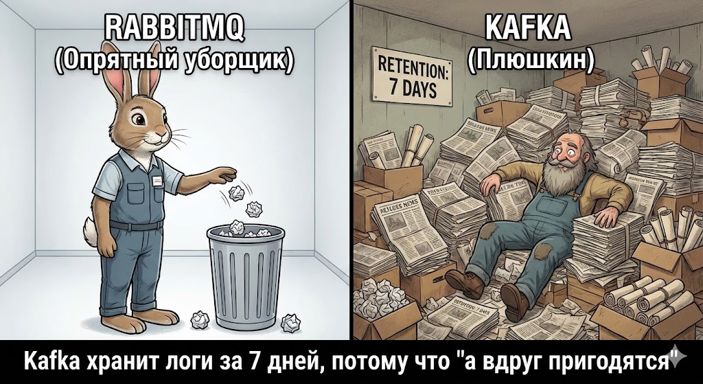 Kafka Retention: хранение